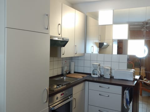 Classic Studio, 1 Bedroom, Kitchen, Garden View (Studio mit Küche & Badmitbenutzung) | Private kitchen | Coffee/tea maker, electric kettle, eco-friendly cleaning products