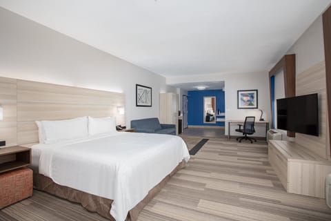 Suite, 1 King Bed, Accessible (Transfer Shower) | In-room safe, desk, laptop workspace, blackout drapes