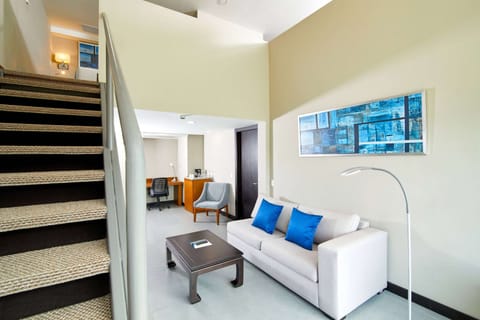 Family Suite (Loft) | Premium bedding, pillowtop beds, minibar, in-room safe