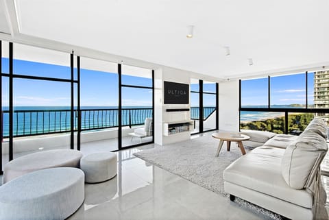 Premium 2 Bedroom Ocean View Apartment | Living area | TV