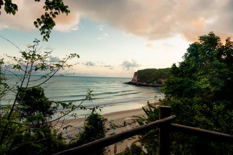 On the beach, white sand, beach bar