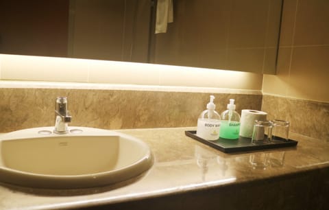 Premium Room (1 Bed) | Bathroom | Shower, free toiletries, towels