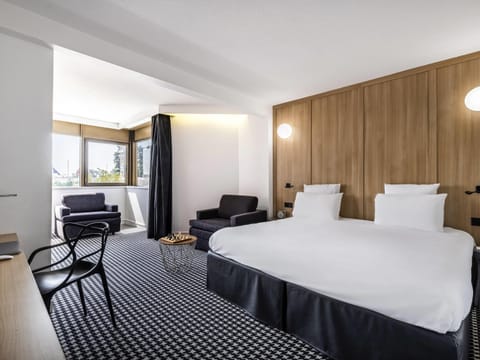 Desk, blackout drapes, soundproofing, iron/ironing board