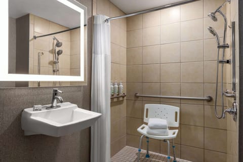 Room, 2 Queen Beds, Accessible, Non Smoking (Mobility Accessible) | Accessible bathroom