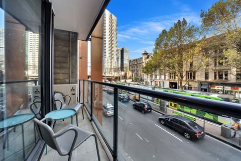 Deluxe Apartment, 2 Bedrooms, City View | Terrace/patio