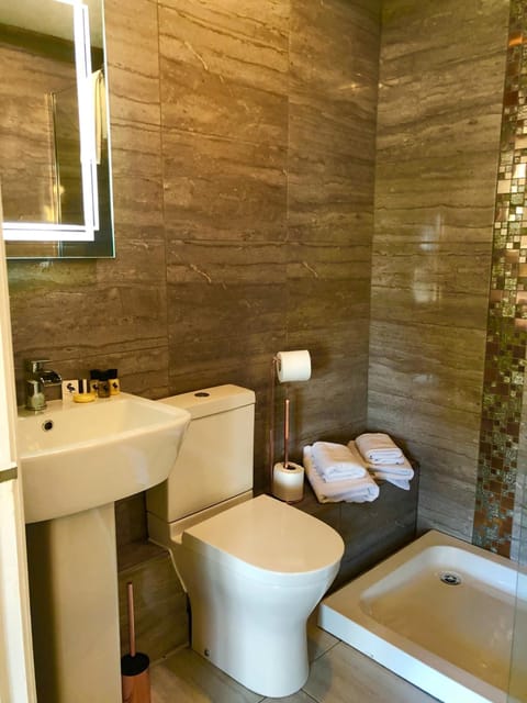 Jetted tub, free toiletries, hair dryer, towels