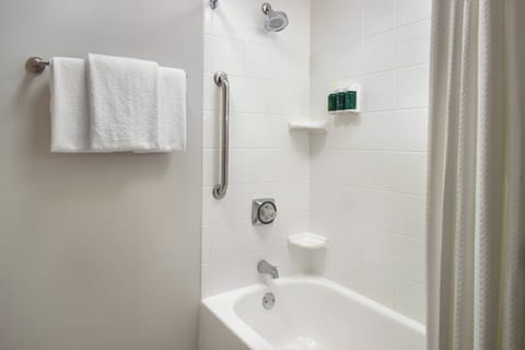 Suite, Multiple Beds | Bathroom | Combined shower/tub, designer toiletries, hair dryer, towels