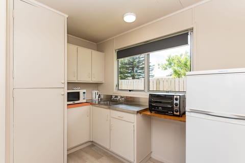 Basic Apartment, 2 Bedrooms | Private kitchen | Full-size fridge, microwave, oven, stovetop