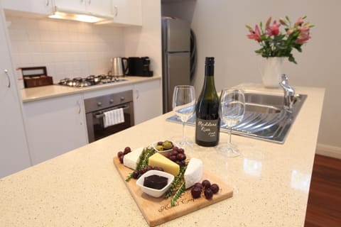 Healesville House | Private kitchen | Fridge, microwave, oven, stovetop