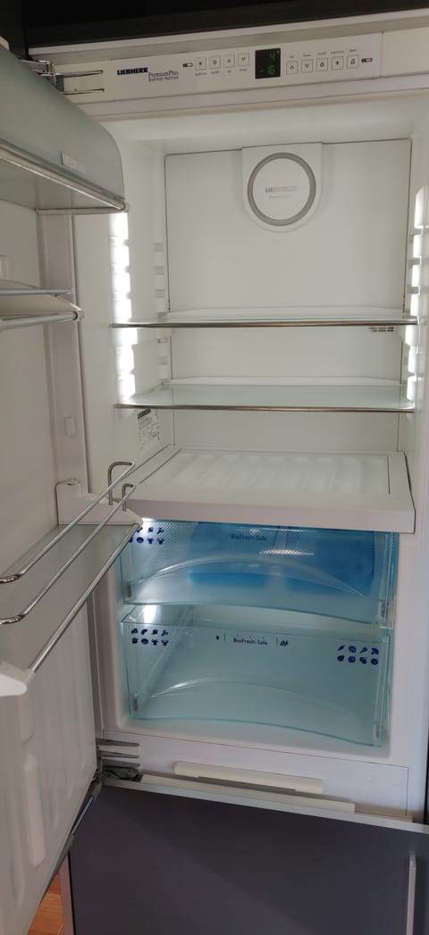 Panoramic Penthouse, 2 Bedrooms | Private kitchen | Fridge, microwave, oven, stovetop