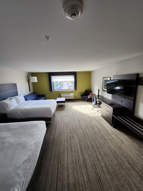 Suite, 2 Queen Beds | In-room safe, desk, laptop workspace, blackout drapes