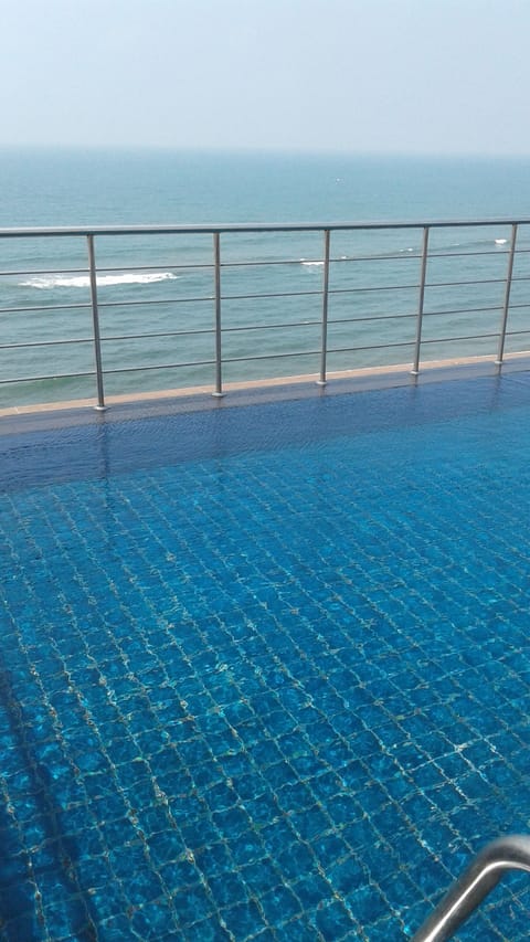 Outdoor pool, a rooftop pool