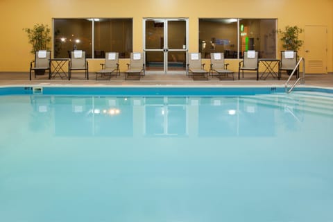 Indoor pool, open 7:00 AM to 10:00 AM, sun loungers
