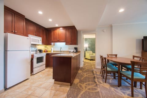 Suite, 2 Bedrooms, Non Smoking | Private kitchen | Full-size fridge, microwave, stovetop, dishwasher