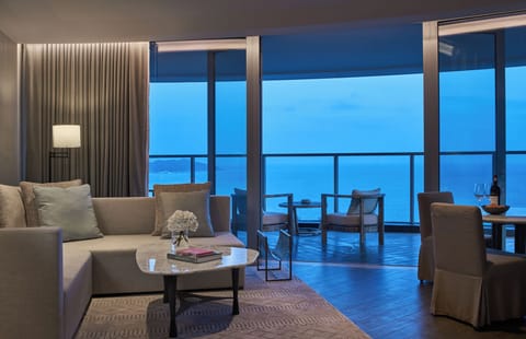 Suite, Ocean View (Panoramic) | Living room | TV