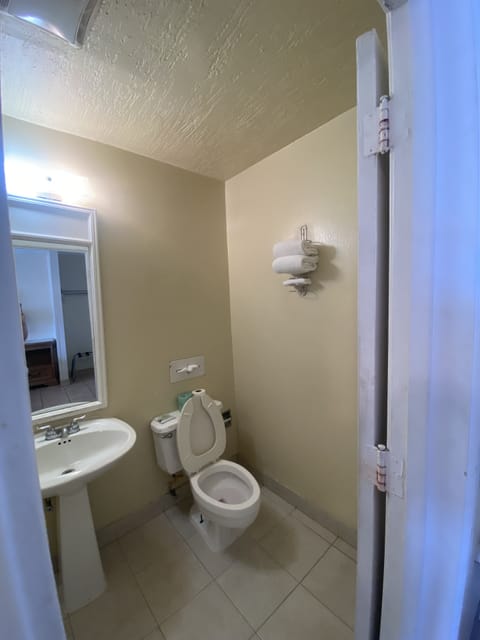 Standard Room, 1 King Bed, Non Smoking | Bathroom | Combined shower/tub, free toiletries, bidet, towels