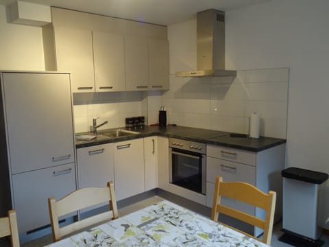 Apartment, 2 Bedrooms, Balcony, Mountain View | Private kitchen | Fridge, oven, stovetop, dishwasher