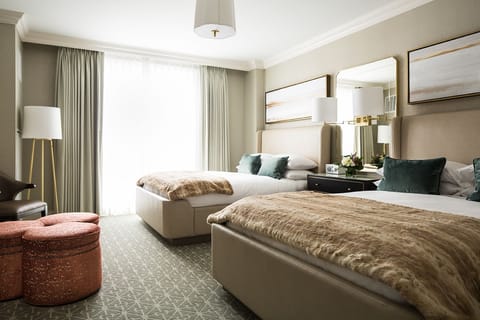 Deluxe Room, 2 Queen Beds, Multiple View (Deluxe Double-2 Queen Beds) | Frette Italian sheets, premium bedding, down comforters, pillowtop beds