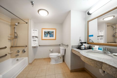 Room, 2 Queen Beds, Accessible, Non Smoking | Bathroom | Free toiletries, hair dryer, towels