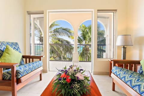 1 Bedroom Oceanfront Balcony Suite | 1 bedroom, pillowtop beds, in-room safe, blackout drapes