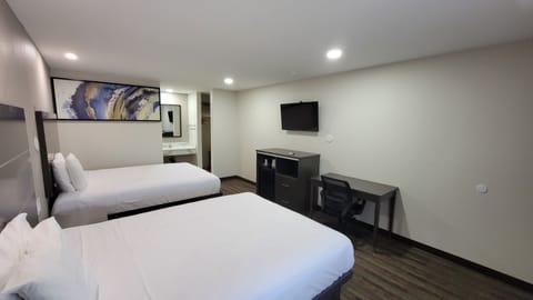 Room, 2 Queen Beds, Non Smoking | Desk, blackout drapes, rollaway beds, free WiFi