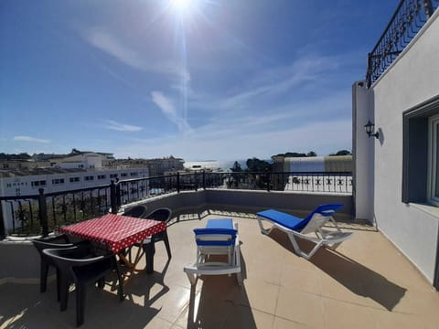 Apartment, 1 Bedroom, Terrace, Sea View | Desk, laptop workspace, iron/ironing board, free WiFi