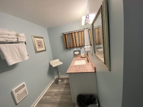 Queen Suite | Bathroom | Shower, towels