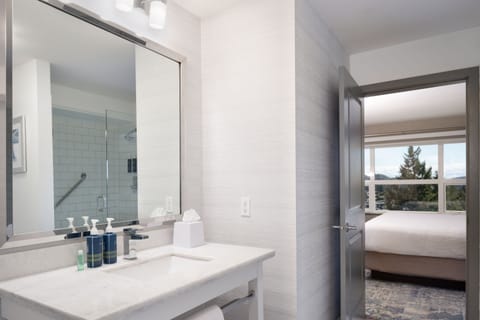 Executive Suite, 1 Bedroom | Bathroom | Free toiletries, hair dryer, towels