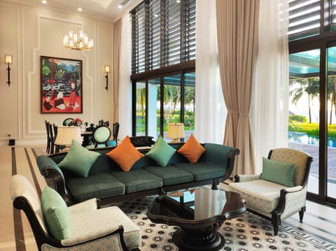 Villa, 3 Bedrooms, Beachfront | Living area | LCD TV