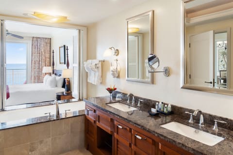 Suite, 2 Bedrooms, Oceanfront | Bathroom | Deep soaking tub, rainfall showerhead, designer toiletries, hair dryer