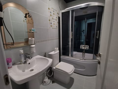 Basic Suite | Bathroom | Shower, free toiletries, hair dryer, slippers