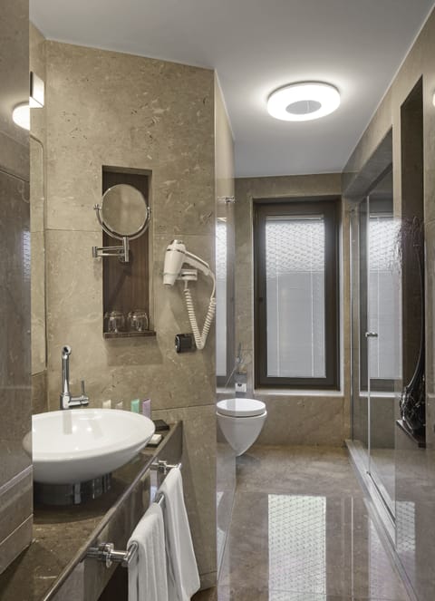 Suite, 1 Bedroom, View (Bosphorus, Bi-Level Suite) | Bathroom | Hair dryer, bathrobes, slippers, towels