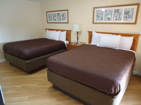 Standard Room, 2 Queen Beds, Non Smoking | Desk, free WiFi, bed sheets