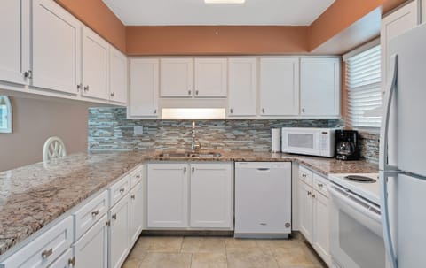 Premium Condo, 2 Bedrooms, Oceanfront | Private kitchen | Fridge, microwave, oven, stovetop