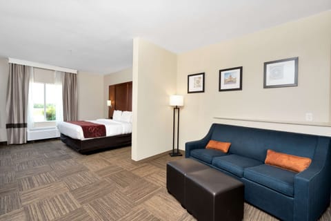 Suite, 1 King Bed with Sofa bed, Accessible, Non Smoking | Desk, laptop workspace, iron/ironing board, free WiFi