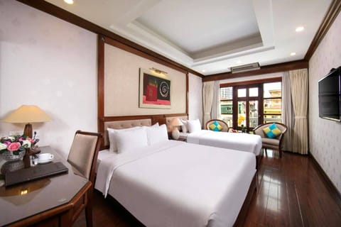 Queen Room With 2 Queen Beds City View | Premium bedding, Select Comfort beds, minibar, in-room safe