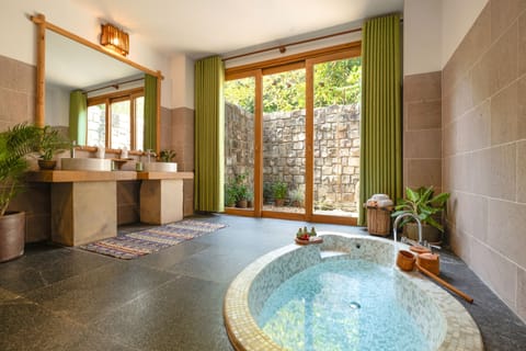 Family Villa - Afternoon Tea & Airport transfer | Bathroom | Separate tub and shower, hydromassage showerhead, free toiletries