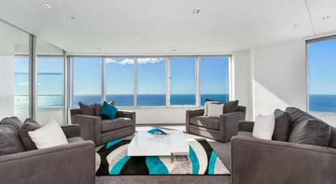 Superior Penthouse, 4 Bedrooms, Bathtub, Ocean View | Living room | LCD TV, DVD player, iPod dock