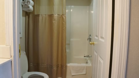 Standard Room, 1 King Bed | Bathroom | Combined shower/tub, free toiletries