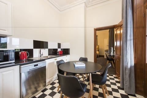 Suite 3 - Queen Apartment | Private kitchenette | Fridge, espresso maker, coffee/tea maker, electric kettle