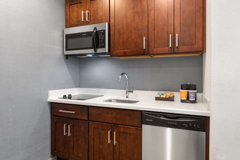 Studio, 2 Queen Beds, Accessible, Non Smoking (Hearing) | Private kitchen | Full-size fridge, microwave, stovetop, dishwasher