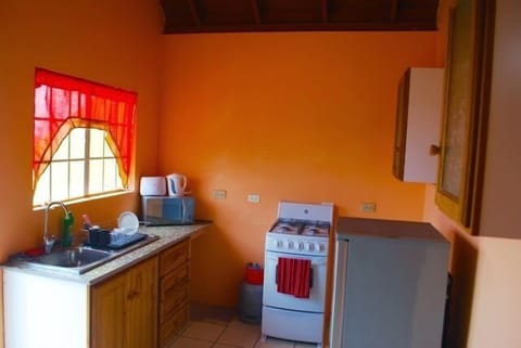 Basic Apartment, Multiple Beds, Kitchen, Pool View | Private kitchenette | Fridge, microwave, oven, stovetop