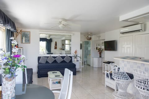 Superior Apartment, 1 Bedroom, Accessible, Ocean View | Living area | Flat-screen TV