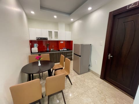 2 Bedrooms Apartment | Private kitchen | Full-size fridge, microwave, stovetop, electric kettle