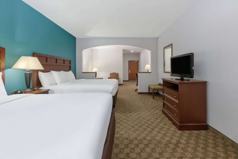 Suite, Non Smoking (2 King Beds) | Pillowtop beds, in-room safe, desk, laptop workspace