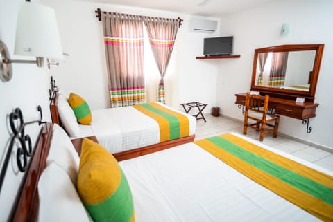 Standard Double Room, 2 Double Beds | In-room safe, individually furnished, iron/ironing board