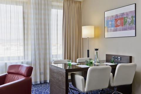 Suite, 1 Bedroom, View | Hypo-allergenic bedding, minibar, in-room safe, desk