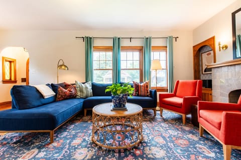 Stylish Living room designed for groups.