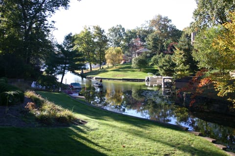 Early morning mid October - a fisherman at the entrance to Turkeyfoot Lake 