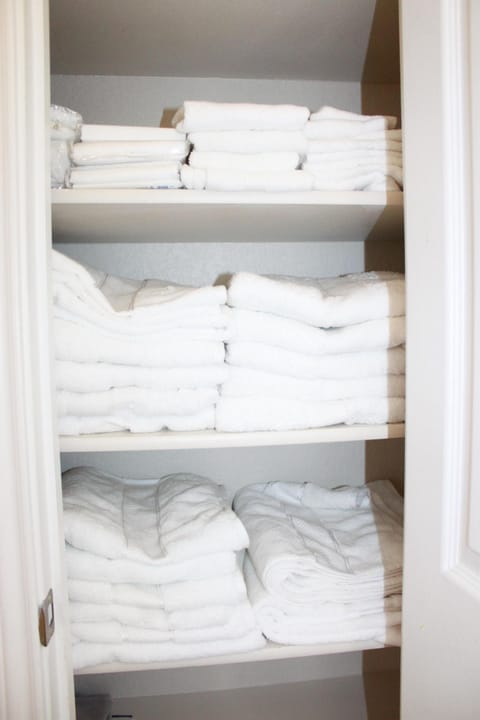 Plenty of towels and wash clothes